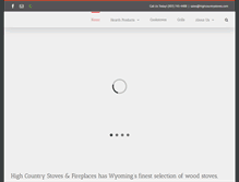 Tablet Screenshot of highcountrystoves.com
